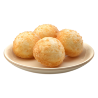 ai gerado 3d Renderização do uma tradicional pani puri em transparente fundo - ai gerado png