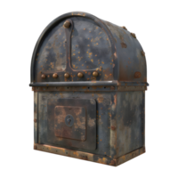 AI generated 3D Rendering of a Vintage Mail Box for Letters on Transparent Background - Ai Generated png