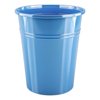 AI generated 3D Rendering of a Blue Empty Plastic Basket on Transparent Background - Ai Generated png