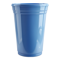 ai gegenereerd 3d renderen van een blauw leeg plastic mand Aan transparant achtergrond - ai gegenereerd png