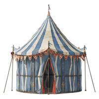 ai gerado 3d Renderização do uma circo barraca em transparente fundo - ai gerado png