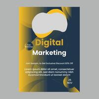 DIGITAL MARKETING FLYER DESIGN vector