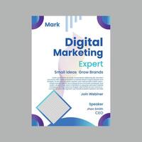 DIGITAL MARKETING FLYER DESIGN vector