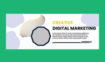 DIGITAL MARKETING WEB BANNER DESIGN vector