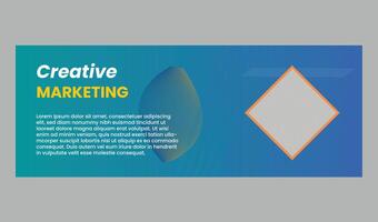 DIGITAL MARKETING WEB BANNER DESIGN vector