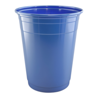 AI generated 3D Rendering of a Blue Empty Plastic Basket on Transparent Background - Ai Generated png