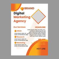 DIGITAL MARKETING FLYER DESIGN vector