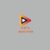 digital márketing logo diseño vector