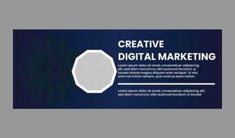 DIGITAL MARKETING WEB BANNER DESIGN vector