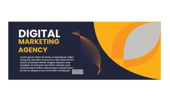 DIGITAL MARKETING WEB BANNER DESIGN vector