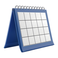 ai generiert 3d Rendern von ein Kalender auf transparent Hintergrund - - ai generiert png