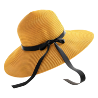 AI generated 3D Rendering of a Beach Sunblock Hat on Transparent Background - Ai Generated png
