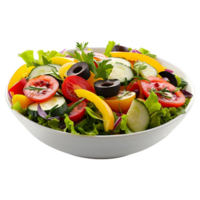 ai gegenereerd 3d renderen van een salade in een kom Aan transparant achtergrond - ai gegenereerd png