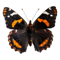 ai generiert 3d Rendern von ein Schmetterling fliegend auf transparent Hintergrund - - ai generiert png