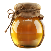 AI generated 3D Rendering of a Honeybee Bowl or Jar on Transparent Background - Ai Generated png