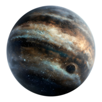 AI generated 3D Rendering of a Space Planet on Transparent Background - Ai Generated png