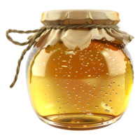 AI generated 3D Rendering of a Honeybee Bowl or Jar on Transparent Background - Ai Generated png