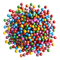AI generated 3D Rendering of a Colorful Beans Candy on Transparent Background - Ai Generated png