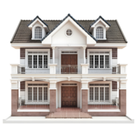 AI generated 3D Rendering of a Real Estate House on Transparent Background - Ai Generated png