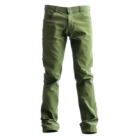 ai gerado 3d Renderização do uma verde cor homem e mulher calça em transparente fundo - ai gerado png