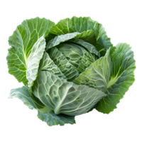 AI generated 3D Rendering of a Green Cabbage on Transparent Background - Ai Generated png