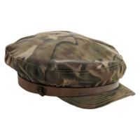 ai généré 3d le rendu de une armée chapeau ou casquette sur transparent Contexte - ai généré png