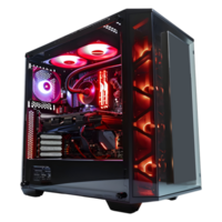 AI generated 3D Rendering of a Gaming Pc on Transparent Background - Ai Generated png