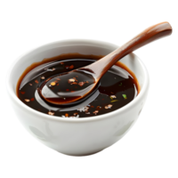 AI generated 3D Rendering of a Sauce in a Bowl on Transparent Background - Ai Generated png