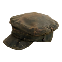 ai gerado 3d Renderização do uma exército chapéu ou boné em transparente fundo - ai gerado png