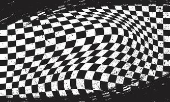 Wavy checkered flag abstract background vector