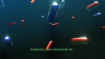 Matrix bullet, floating capsules animated abstract templates, Shubham Kumar Yadav, SKY286, SKY video