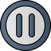 Pause Line Filled Gradient  Icon vector