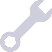 Spanner Flat Gradient  Icon vector