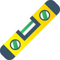 Spirit Level Flat Gradient  Icon vector