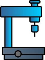 Milling Machine Line Filled Gradient  Icon vector