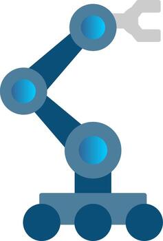 robótica plano degradado icono vector