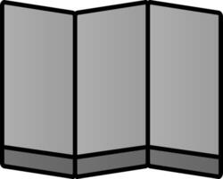 Folding Screen Line Filled Gradient  Icon vector