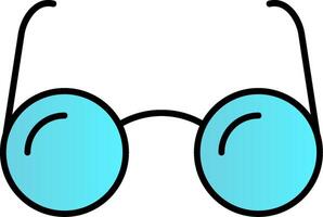 Eyeglasses Line Filled Gradient  Icon vector