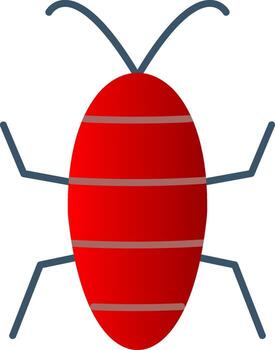 Cicada Flat Gradient  Icon vector