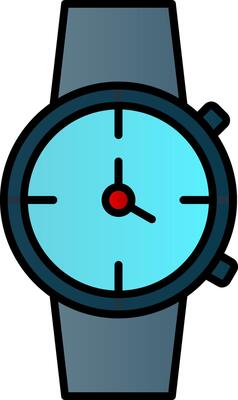 Watch Line Filled Gradient  Icon