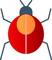 Cockroach Flat Gradient  Icon vector