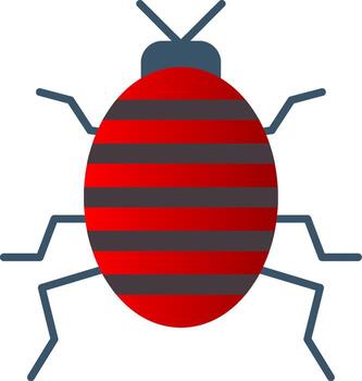Bug Flat Gradient  Icon vector