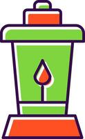 Lantern Filled  Icon vector