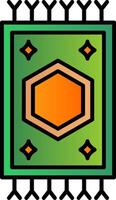 Carpet Line Filled Gradient  Icon vector