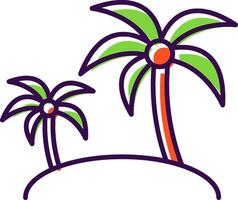 Island Filled  Icon vector