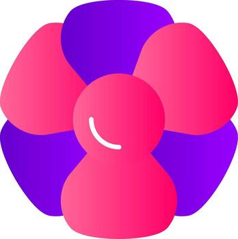 Hydrangea Flat Gradient  Icon vector