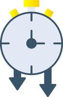 Timer Flat Gradient  Icon vector