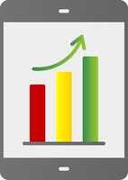 Growth Flat Gradient  Icon vector