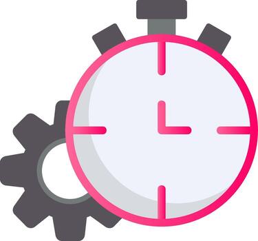 Timeout Flat Gradient  Icon vector