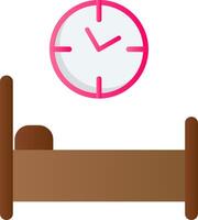 Bed Time Flat Gradient  Icon vector